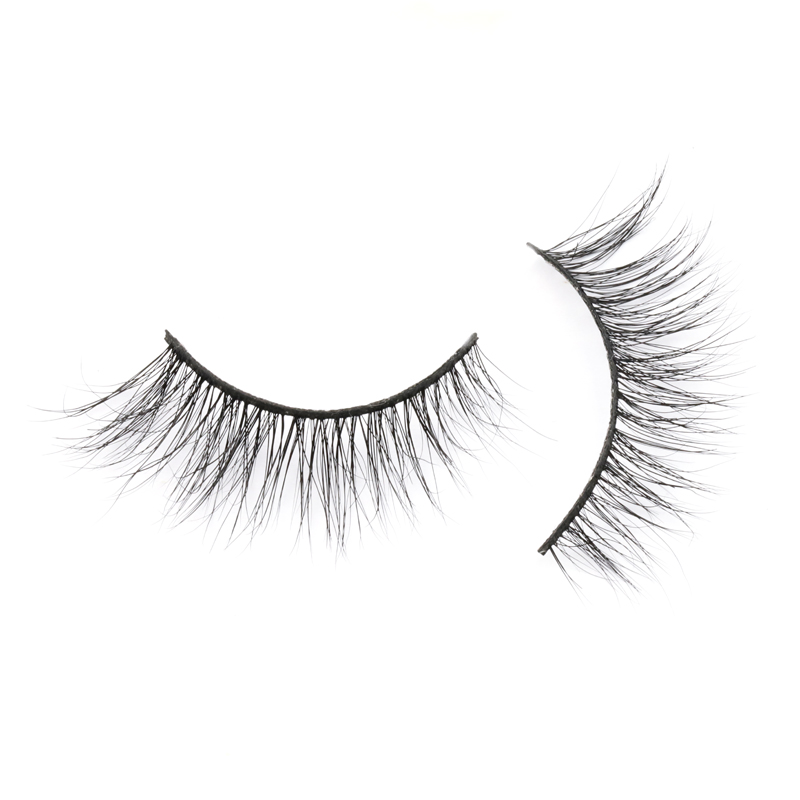 High-quality Mink Fur 3D Strip Lashes with Private Box and Customized Logo in the US JN115